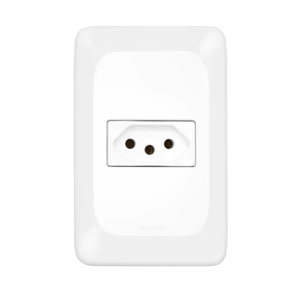 TOMADA PIAL POP 2P+T 10A 2X4 C/PLACA LGX030 COD: 221