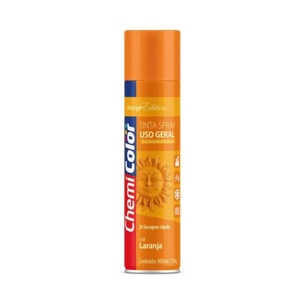 TINTA SPRAY 400ML LARANJA CHEMICOLOR COD: 1555